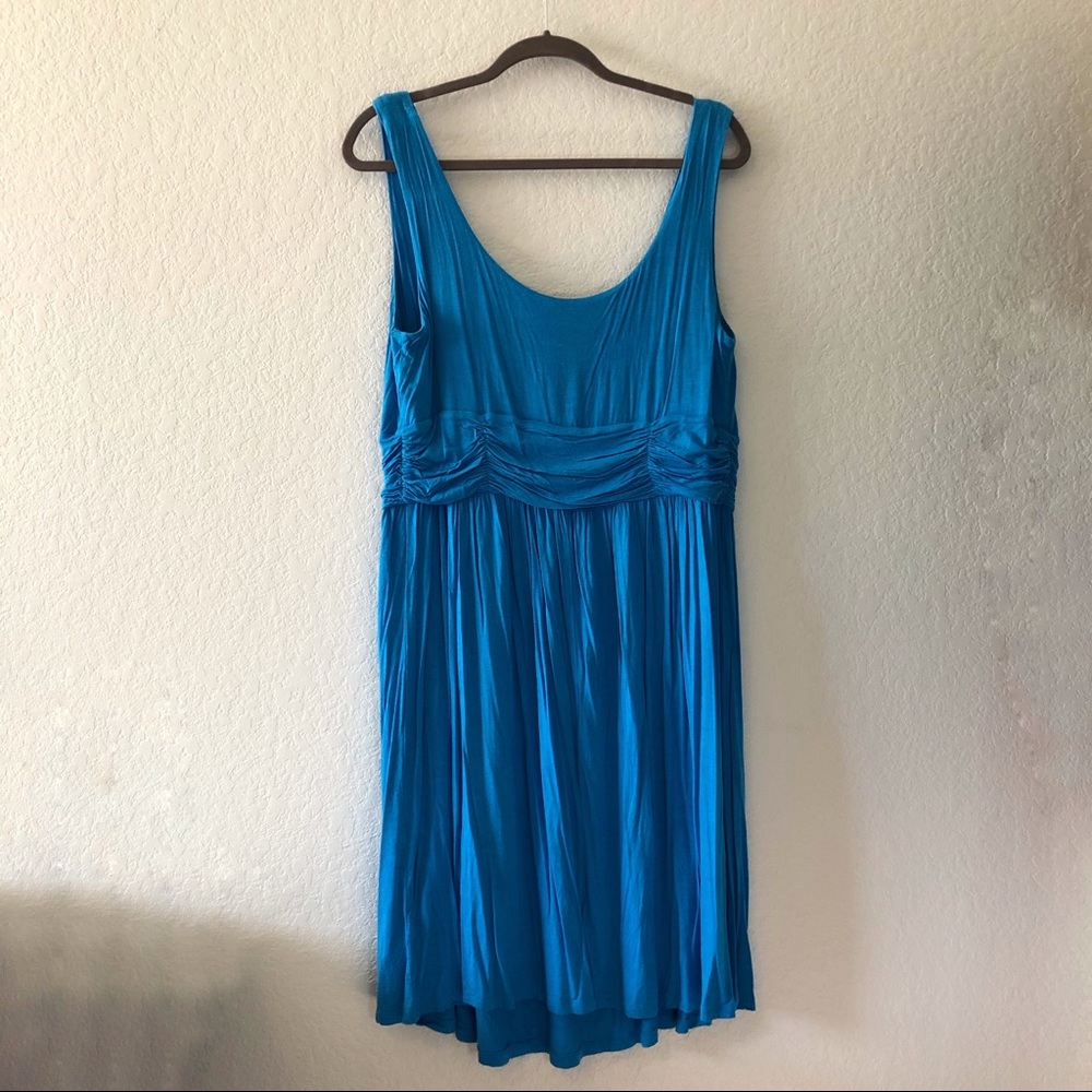 AGB Bright Sky Blue Scoop Neck Sleeveless Dress 2X - Picture 9 of 9